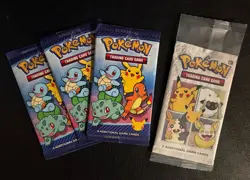LOT 4 Sealed Pokemon 25th Anniversary McDonald's General Mill’s Packs - Image 1