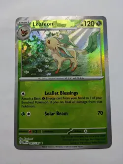 Pokemon Scarlet & Violet Prismatic Evolutions Leafeon #005/131 Master Ball - Image 1