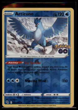 Pokemon - Articuno Pokemon GO #024/078 - Reverse Holo NM - Image 1