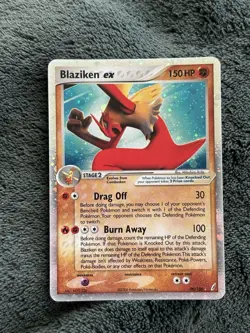 Pokemon TCG Blaziken EX Holo Ultra Rare Card 90/100 EX Crystal Guardians 2006 - Image 1