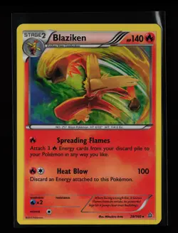 Blaziken 28/160 Holo Rare XY - Primal Clash Pokemon Card - Image 1
