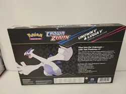 Pokemon TCG Crown Zenith Lugia v & Unown v Special Collection Box Sealed - Image 2
