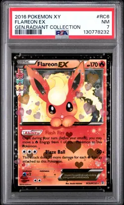 Pokemon Generations Flareon EX RC6/RC32 Holo Rare - Image 1