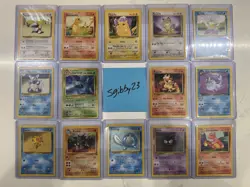 Pokemon Lot (14) Vintage – Base Set, Team Rocket, Japanese – Pikachu, Charmander - Image 1