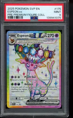 2025 Espeon ex SVP175 Sv: Scarlet & Violet Promo Cards Holo PSA 9 Pokemon - Image 1