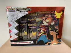 Pokemon TCG Celebration Box Lance's Charizard V Brand New Sealed!! 820650809392 - Image 1