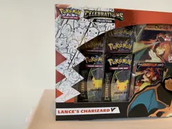 Pokemon TCG Celebration Box Lance's Charizard V Brand New Sealed!! 820650809392 - Image 2