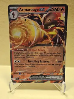 Armarouge ex - Paradox Rift 027/182 Double Rare Pokemon TCG Card, Rare Holo - Image 1
