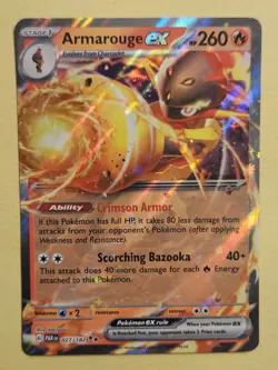 Armarouge ex - Paradox Rift 027/182 Double Rare Pokemon TCG Card, Rare Holo - Image 2