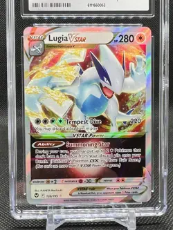 🔥CGC GEM MINT 10🔥LUGIA VSTAR POKEMON 2022 SILVER TEMPEST 139/195 HOLO - Image 2