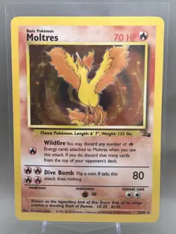 Moltres Holo - Fossil Set 12/62 - 1999 Pokemon Card ‼NM‼ - Image 1