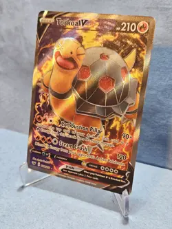 Pokemon TCG Torkoal v 188/202 Full Art Ultra Rare Sword & Shield Base Set - Image 2