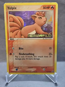 Vulpix 2005 EX Emerald 72/106 Reverse Holo STAMPED Pokemon Card LP - Image 1