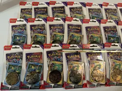 Pokemon TCG SV05 Temporal Forces Lot Of 36x Sleeved Blister Coin Packs - Image 2