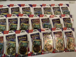 Pokemon TCG SV05 Temporal Forces Lot Of 36x Sleeved Blister Coin Packs - Image 4