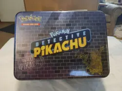 Detective Pikachu 2019 Collector’s Chest EMPTY Lunch Box/Tin Pokemon...5 - Image 1