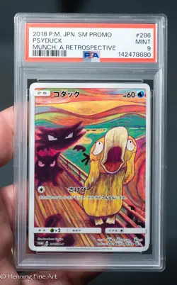 2018 POKEMON JPN SM PROMO MUNCH: A RETROSPECTIVE #286 PSYDUCK PSA 9 - Image 1