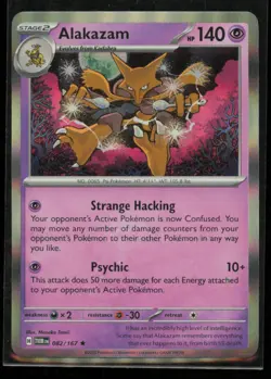 Alakazam 082/167 Pokemon Twilight Masquerade Rare Near Mint Holo NM - Image 1