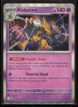 Alakazam 056/132 Pokemon Mega Evolution Rare Near Mint Holo NM - Image 1