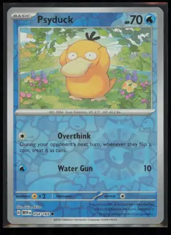 Psyduck 054/165 Pokemon 151 Common Near Mint Reverse Holo Card - Image 1