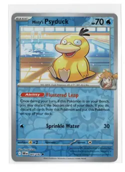 Pokemon Misty's Psyduck Sv10 Destined Rivals 045/182 Reverse Holo TCG 2025 - Image 1