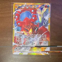 Pokemon Volcanion EX 115/114 XY Steam Siege Secret Rare Full Art Holo - Image 1