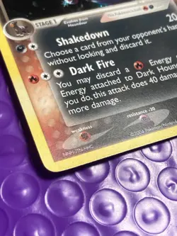 Vintage Rare Holo Dark Houndoom 5/109 EX Team Rocket Returns NM Pokemon Card - Image 3