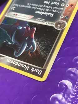 Vintage Rare Holo Dark Houndoom 5/109 EX Team Rocket Returns NM Pokemon Card - Image 5