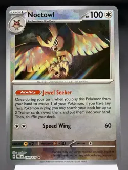 Noctowl 078/131 - Pokeball Reverse Holo - Prismatic Evolutions Pokemon Card NM - Image 1