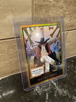 DON!! Card (Dracule Mihawk) (Gold) The Azure Sea's Seven Foil - Image 2