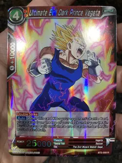 Ultimate Evil Dark Prince Vegeta Rare Foil Dragon Ball Super Card Game | LP - Image 1