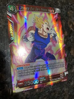 Ultimate Evil Dark Prince Vegeta Rare Foil Dragon Ball Super Card Game | LP - Image 3