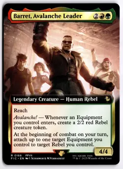 Barret, Avalanche Leader (Extended Art) NM FIC Commander: FINAL FANTASY MTG - Image 1