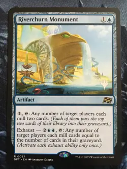 MTG Promo Pack: Aetherdrift Riverchurn Monument, Non-foil, Rare, Stamped - Image 1