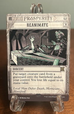 MTG Magic the Gathering Reanimate Breaking News OTJ Magic Outlaws Of Thunder - Image 1