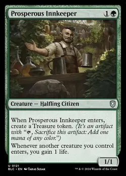 NM Prosperous Innkeeper, MTG, Bloomburrow Commander, Magic the Gathering, 121 - Image 1