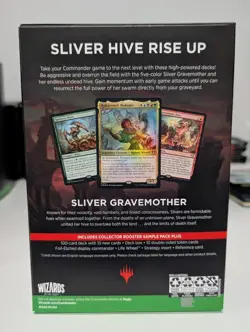 Factory Sealed MTG Commander Masters SLIVER SWARM Deck Magic the Gathering - Image 2