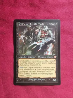 MTG Geth, Lord of the Vault Retro Frame The Brothers' War Commander - Image 1