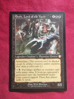 MTG Geth, Lord of the Vault Retro Frame The Brothers' War Commander - Image 3