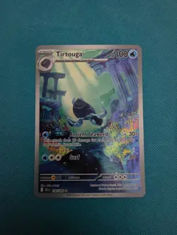 Pokemon Tirtouga 106/086 Illustration Rare Pokemon Black Bolt Mint Condition - Image 1