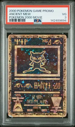 Rare!! Ancient Mew Holo 2000 Pokemon Movie Promo - PSA 3 VG - Very Good - Image 1