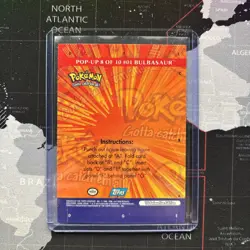 Bulbasaur - 2000 Topps Pokemon TV Animation Edition - Pop-Up #8 - BLUE LABEL - Image 2