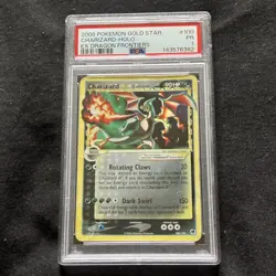 Pokemon Charizard Star Gold Star Holo EX Dragon Frontiers #100/101 PSA - Image 1