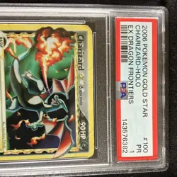 Pokemon Charizard Star Gold Star Holo EX Dragon Frontiers #100/101 PSA - Image 4