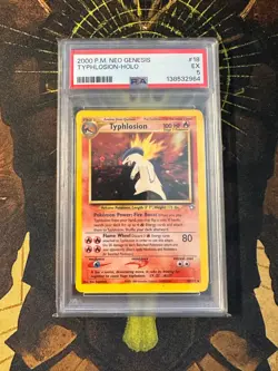 Pokemon Typhlosion 18/111 Neo Genesis Holo Vintage PSA 5 - Image 1