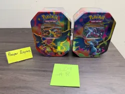 2 Pokemon TCG Mega Charizard X /Y Ex Tin Bundle Sealed New - Image 1