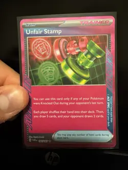 Twilight Masquerade Unfair Stamp 165/167 Holo Ace Rare Pokemon TCG - Image 1