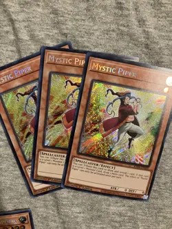 3x Mystic Piper 1st Edition Secret Rare RA04-EN005 Yu-Gi-Oh! - Image 1
