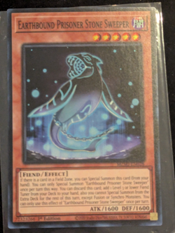 EARTHBOUND PRISONER STONE SWEEPER 1ST EDITION SUPER RARE MZMI-EN028 YUGIOH! NM - Image 1