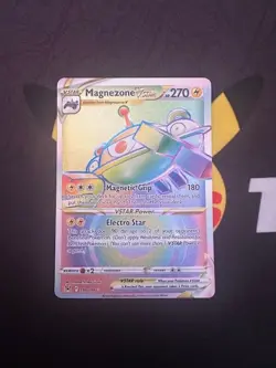 Magnezone VSTAR 198/196 Lost Origin Rainbow Secret Rare Pokemon Card - Image 1